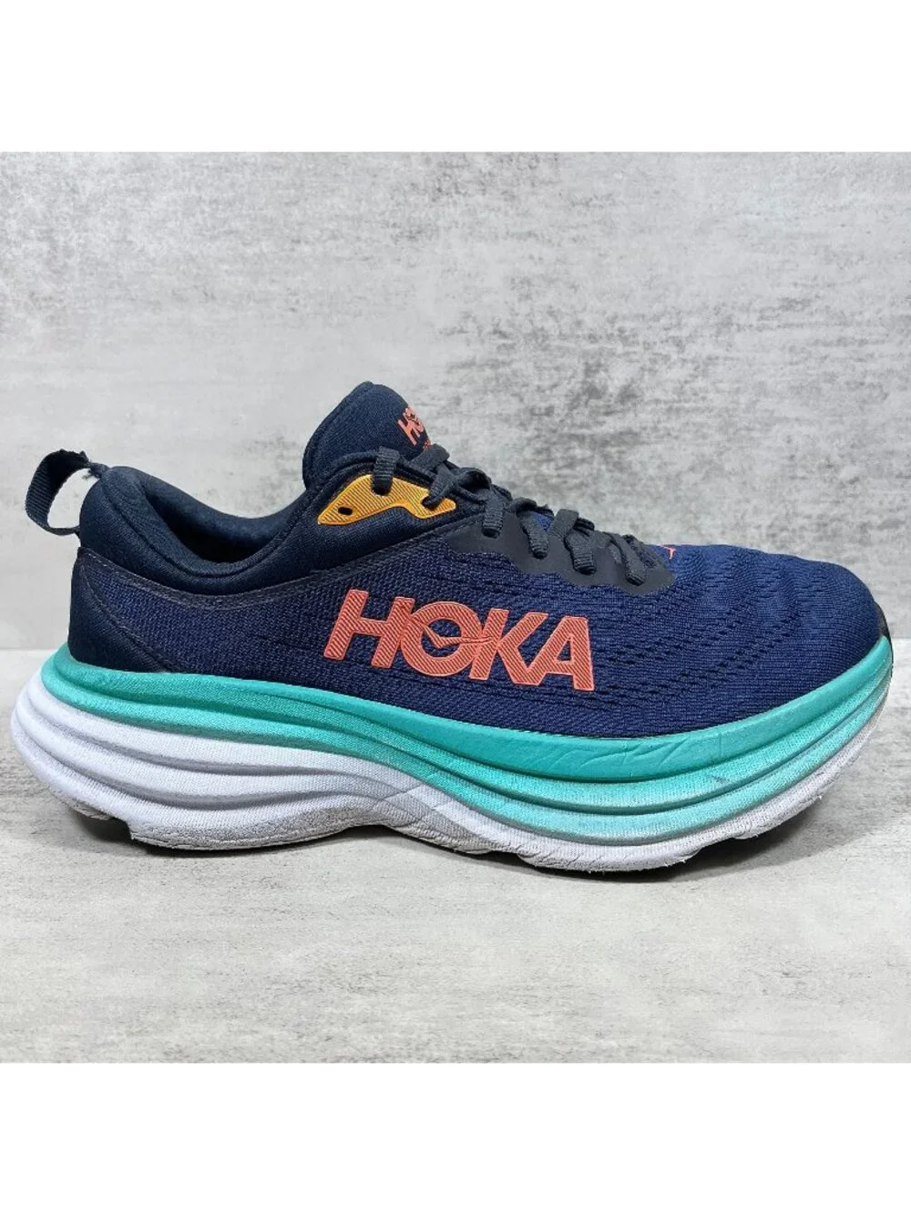 Hoka One One Bondi 8 Running Shoes - Women's Size 8 D Wide - Blue